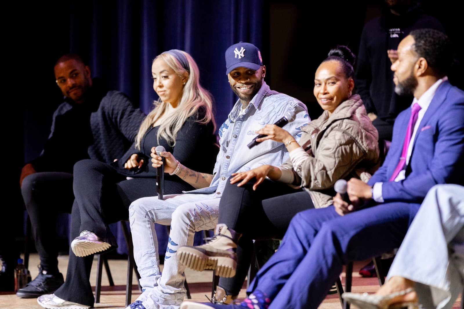 Samuel Sparks on a community panel discussion
